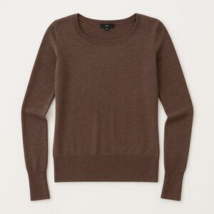 Mossimo Chocolate Brown Knit Sweater Size XS